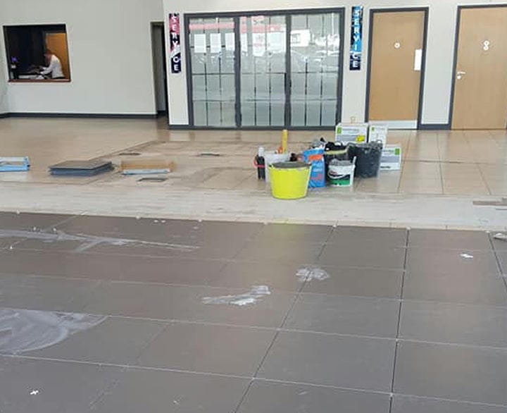 Peugeot Car Showroom Tiling in Manchester