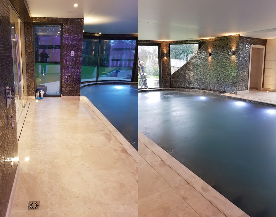 Underfloor Heating and Limestone Tiles and Skirting in the Lake District